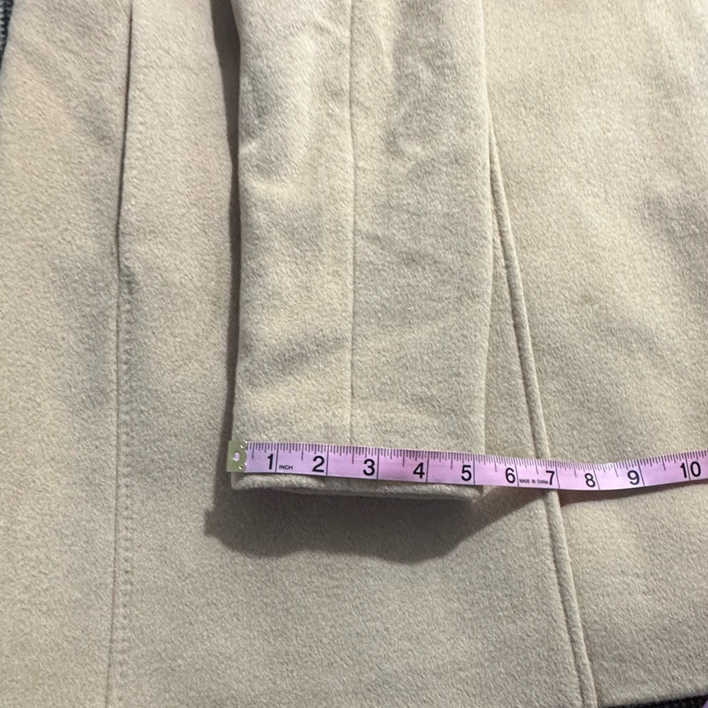 Calvin Klein Wool Polyester Cashmere Blend Tan Camel Coat Jacket - Picture 8 of 16